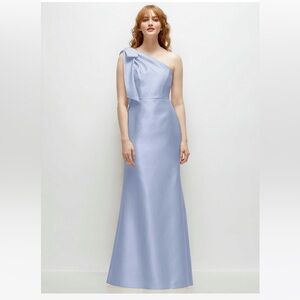 Dessy Sky Blue Bridesmaid dress